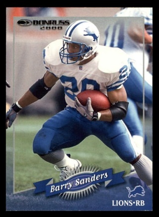 2000 Donruss Barry Sanders #55 - Detroit Lions