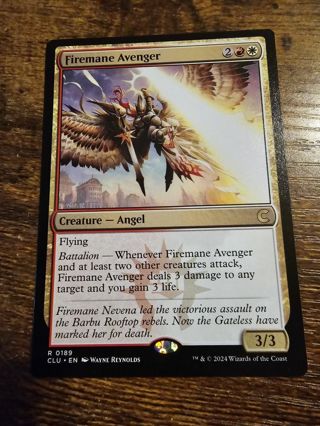 Magic the gathering mtg Firemane Avenger rare card Ravnica Clue Edition