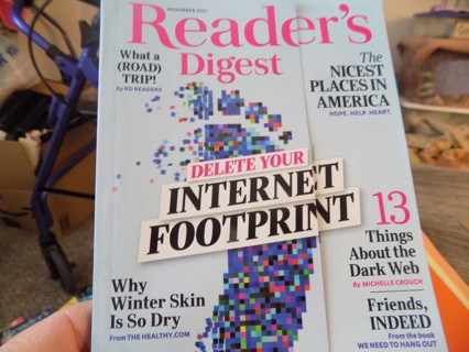 Reader Digest Nov 2021 Deliete your internet footprint  st