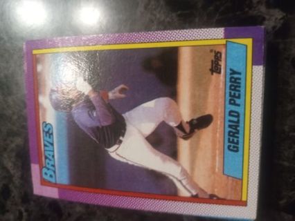 Gerald Perry 1990 Topps Atlanta Braves