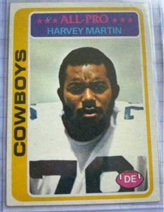 1978 Topps Harvey Martin Dallas Cowboys 