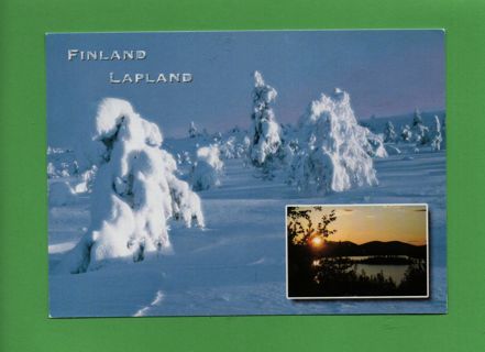 used Postcard from Finland: Lapland snowy scenery