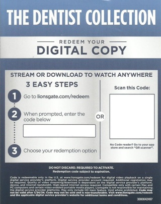 The Dentist 1 & 2-Vestron Video Collectors Series 2 bluray code