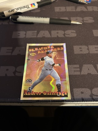 1997 topps bleacher reachers andres galarraga