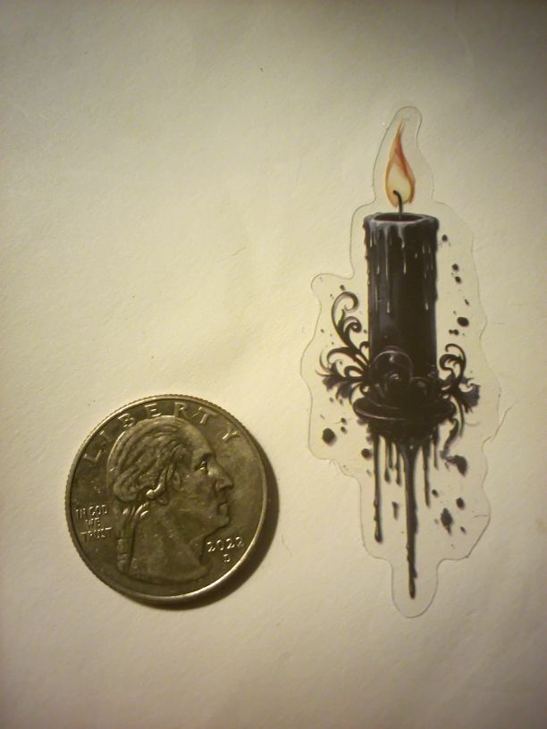 FREE: Goth Transparent Sticker Read Description Before Bidding