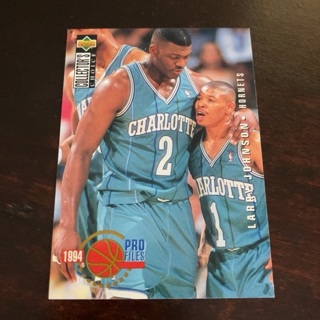 1994-95 Upper Deck Collector's Choice - [Base] #206 Pro Files - Larry Johnson