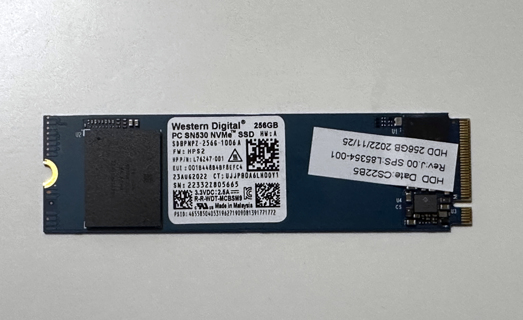 256 GB SSD - Western Digital - NVMe - Like New