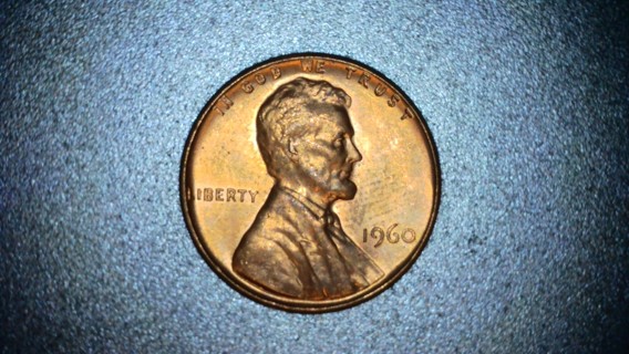 1960 LARG DATE PENNY ALMOST AU #125