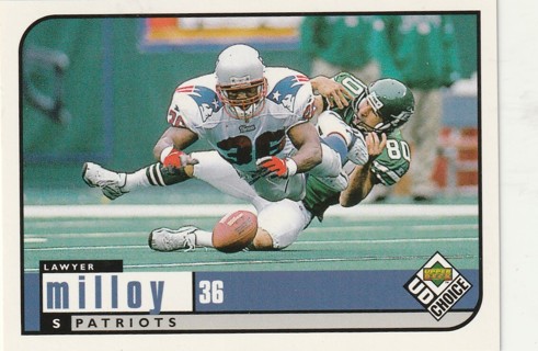 Collectable New England Patriots Football Card: 1998 Lawyer Milloy