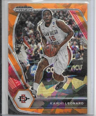 Kawhi Leonard 2021-22 Prizm Draft Prizms Orange Laser #57