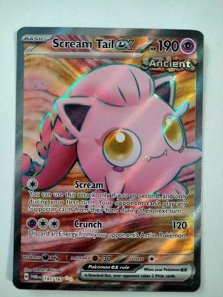 Scream tail ex 197/167 double rare holo nm pokemon