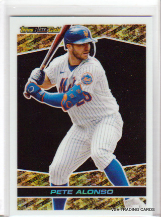 Pete Alonso, 2021 Topps Black Gold Card #BGC-14, New York Mets, (LBB)