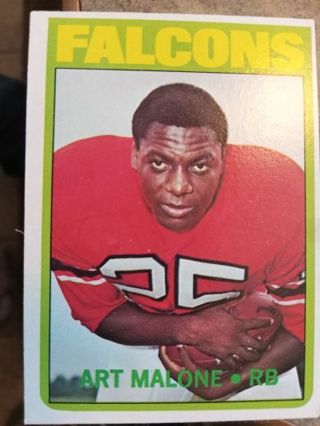 1972 TOPPS ART MALONE ATLANTA FALCONS FOOTBALL CARD# 148