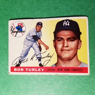 1955 - TOPPS FILLER BASEBALL - CARD NO. 38 - BOB TURLEY - YANKEES