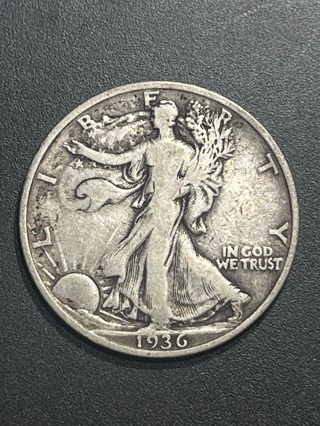 1936 Silver Walking liberty VF++