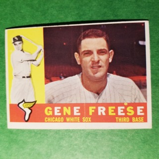  1960 - TOPPS EXMT - NRMT BASEBALL CARD NO. 435 - GENE FREESE - WHITE SOX