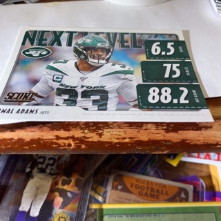 2020 score next level stats Jamal Adams football card 