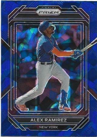 2023 PRIZM ALEX RAMIREZ BLUE CRACKED ICE PRIZM REFRACTOR ROOKIE CARD