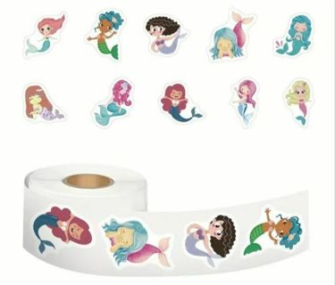 ➡️⭕(10) 1" MERMAID STICKERS! (SET 2 of 3)