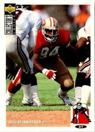 Tradingcard - NFL - 1994 Collector's Choice #90 - Dana Stubblefield - San Francisco 49ers