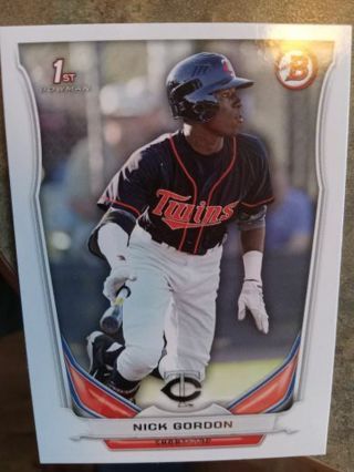 2014 BOWMAN 1ST NICK GORDON MINNESOTA TWINS BASEBALL CARD# DP126