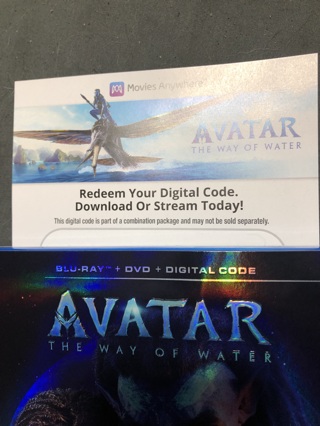 Avatar the way of water digital code