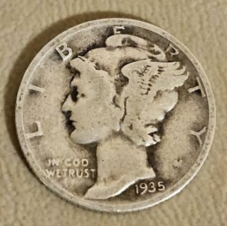 1935 Mercury Silver Dime