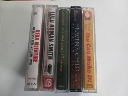 5 cassette tapes