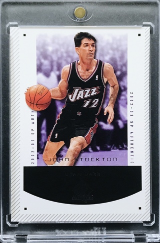 John Stockton - 2002-03 SP Authentic #95 - Utah Jazz [AA158]