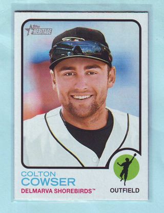2022 Topps Minor League Heritage Colton Cowser Baseball Card # 129 Orioles