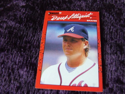 1990 Derek Lilliquist Atlanta Braves Donruss Card #286