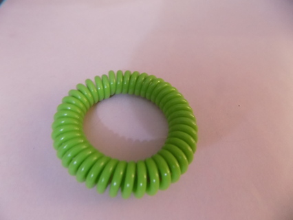 Green spring coil bracelet # 2