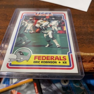 1984 topps usfl federals eric robinson football card 