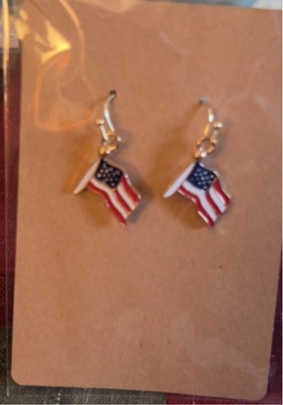 Homemade Patriotic earrings (PLEASE READ BELOW)