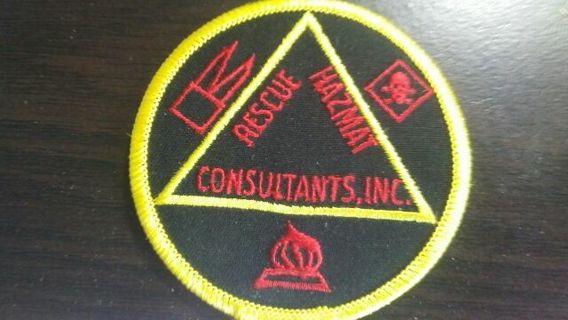 RESCUE HAZMAT CONSULTANTS SMALL PATCH. SEE PICS FOR CONDITION.