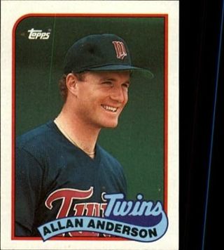 Allan Anderson 1989 Topps Minnesota Twins