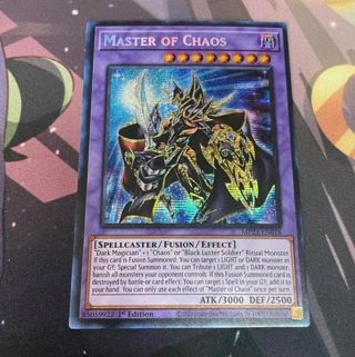 Secret Rare Holo mint condition Yugioh Card Master of Chaos