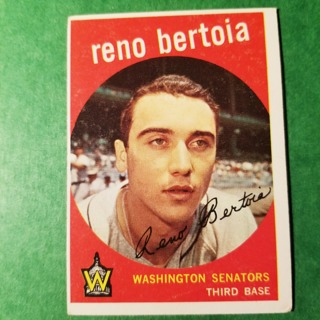 1959 - TOPPS BASEBALL CARD NO. 84 - RENO BERTOIA - SENATORS