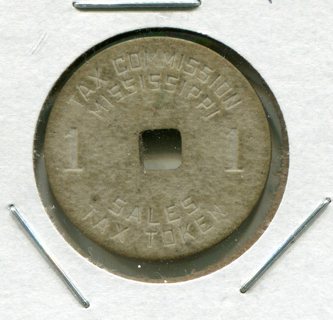 1930's Mississippi Sales Tax Token- 1 Mil