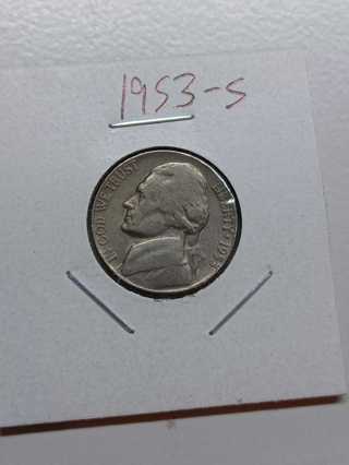 1953-S Jefferson Nickel! 23