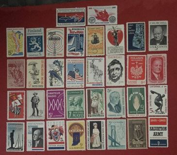 Thirty Four Mint. 05 US Postage Stamps