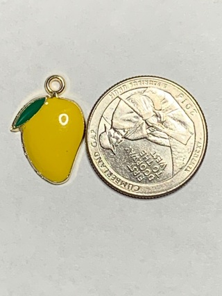 YELLOW CHARM~#4~1 CHARM ONLY~FREE SHIPPING!