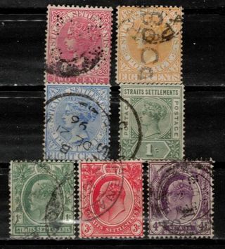 Straits Settlements Queen Victoria and King Edward