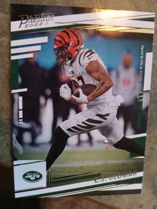 2022 PANINI PRESTIGE C.J. OZUMAH NEW YORK JETS FOOTBALL CARD# 62