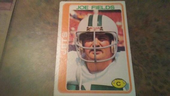1978 TOPPS JOE FIELDS NEW YORK JETS FOOTBALL CARD# 161