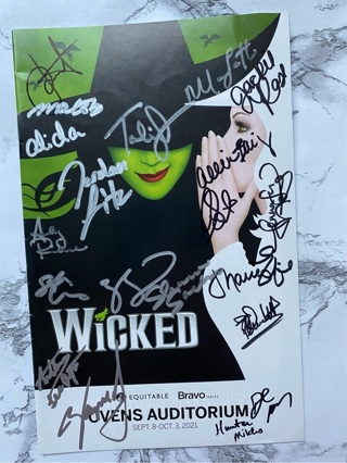 Wicked Signed Playbill