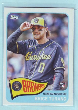 2023 Topps Archives Brice Turang ROOKIE Baseball Card # 151 Brewers