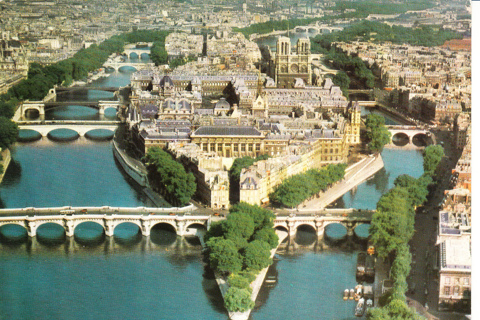 Vintage Postcard Pont Neuf Bridge, Paris, France 