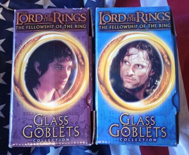 Lord Of the Rings light up goblets - Mint in box