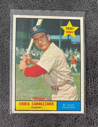 Chris Cannizzaro 1961 Topps RC